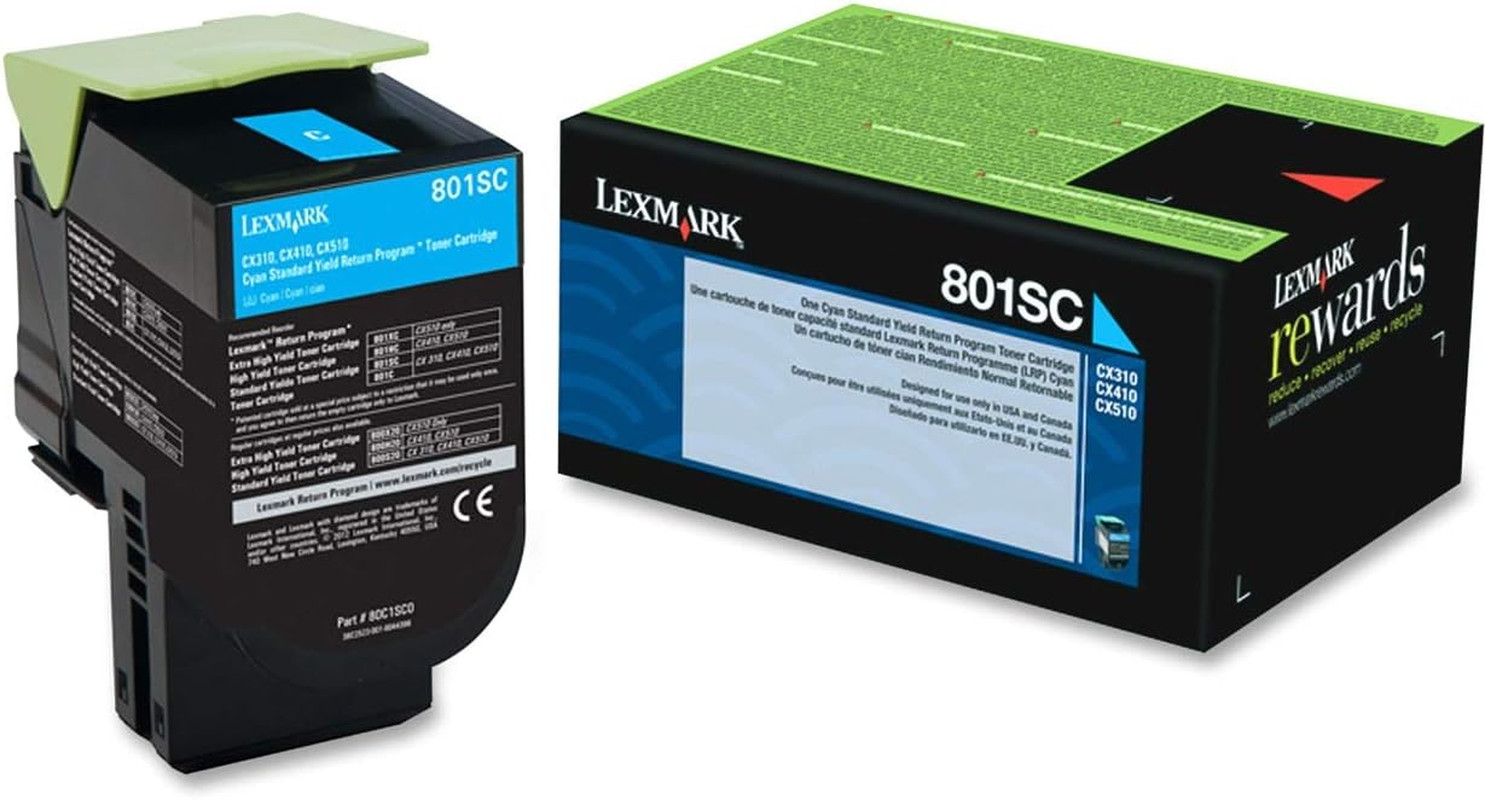 (801Sc Cyan Return Program Toner Cartridge (2,000 Yield)