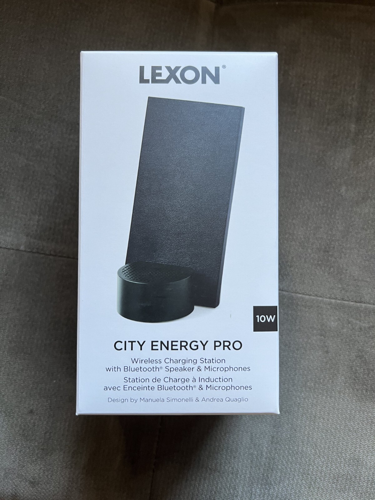 Lexon City Energy Pro Mobile Phone Wireless Charging Station -  Black - NIB