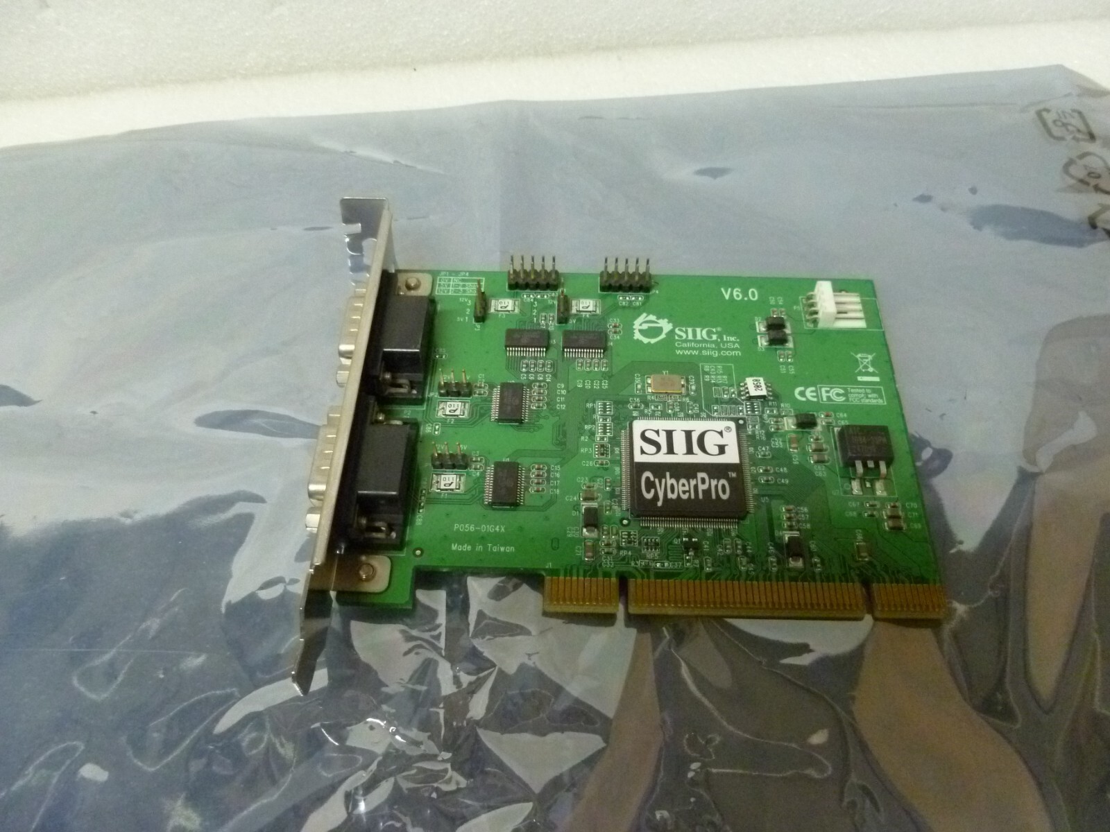 SIIG CyberPro JJ-P45012-S6 PCI 4S Serial I/O V6.0 Card