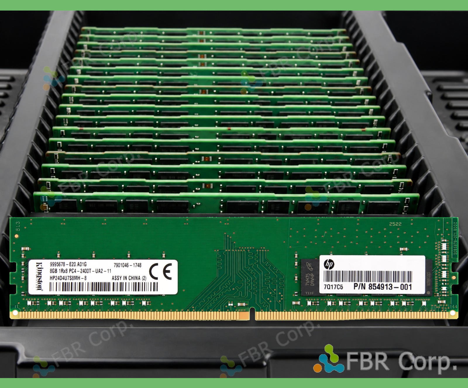 Kingston HPE 8GB PC4-2400T DDR4 1Rx8 UDIMM Desktop NON-ECC RAM HP24D4U7S8MH LOT