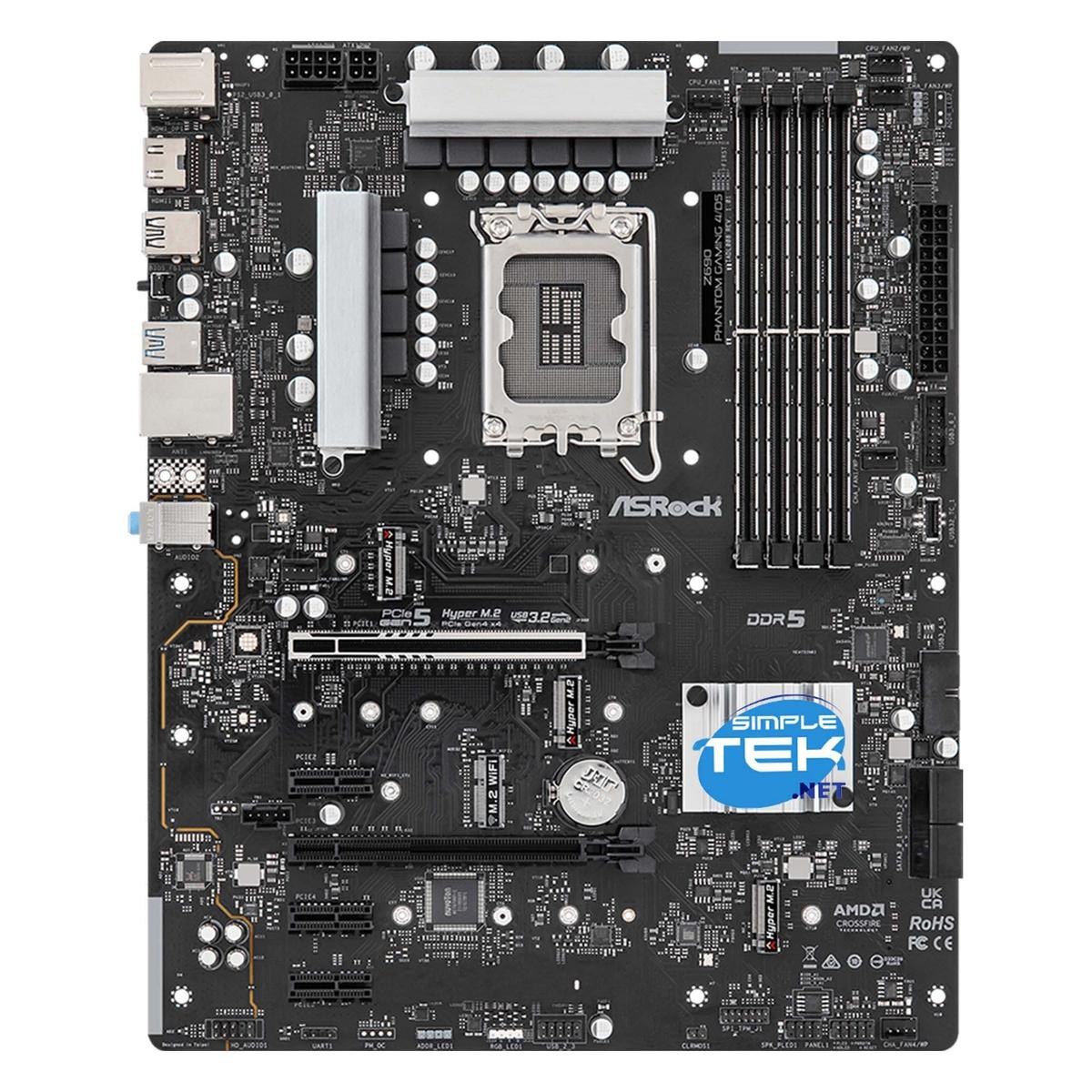 Asrock Z690 Phantom Gaming 4/D5 LGA 1700 12Th 13Th 14Th Atx Ddr5 Motherboard