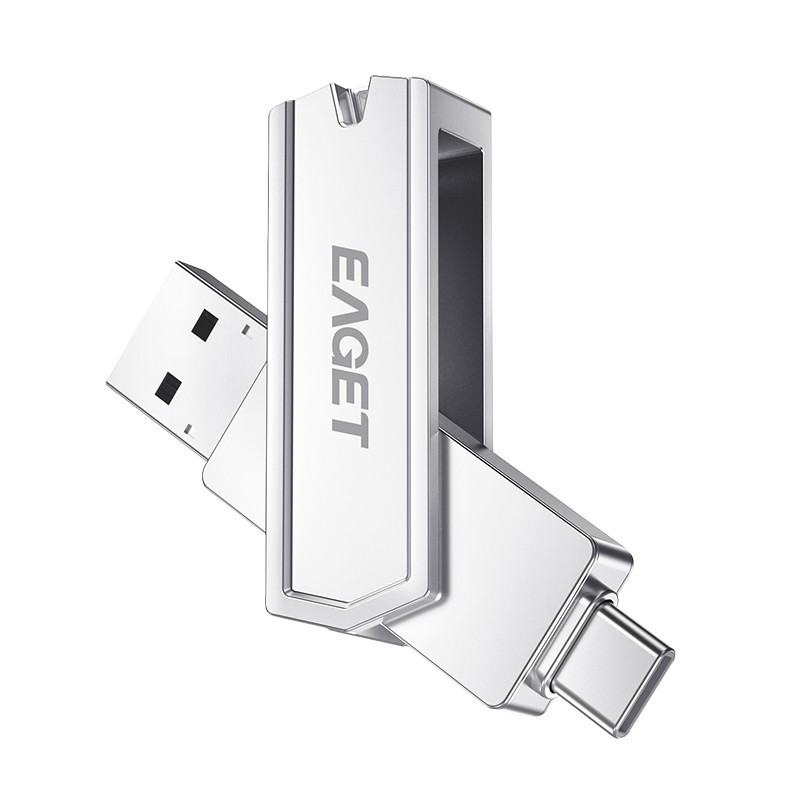 EAGET USB Flash Drive 2-in-1 USB 3.2 Gen 1 USB-C & USB-A Up 150MB/s Memory Stick