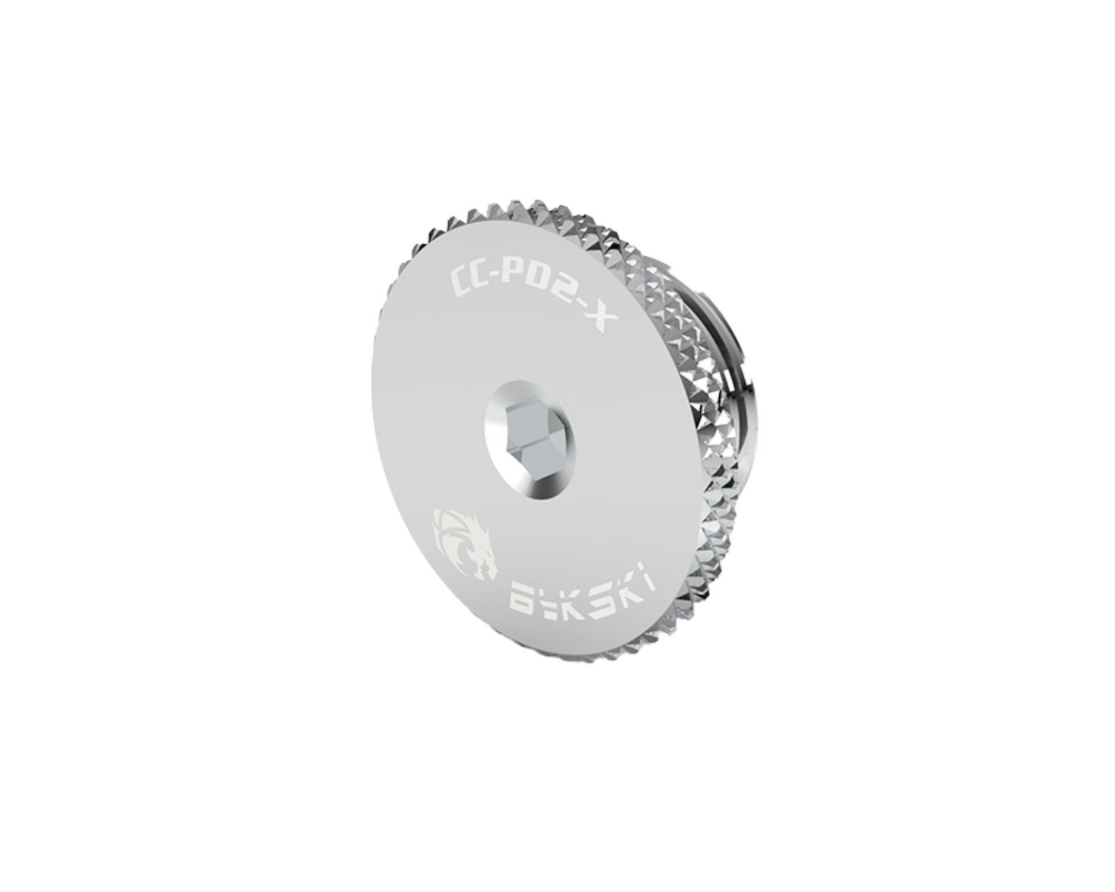 Bykski G 1/4in. Low Profile Knurled Hex Stop Fitting (CC-PD2-X)