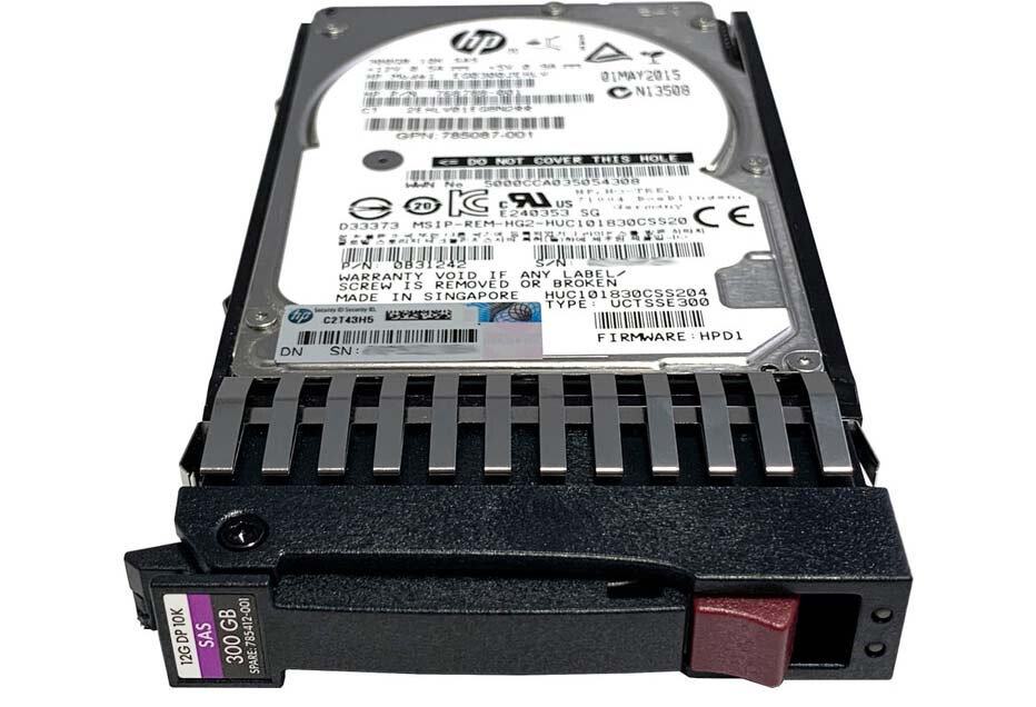 785071-B21 785412-001 HPE 300GB 10K 12G SFF 2.5" SAS HDD HARD DRIVE