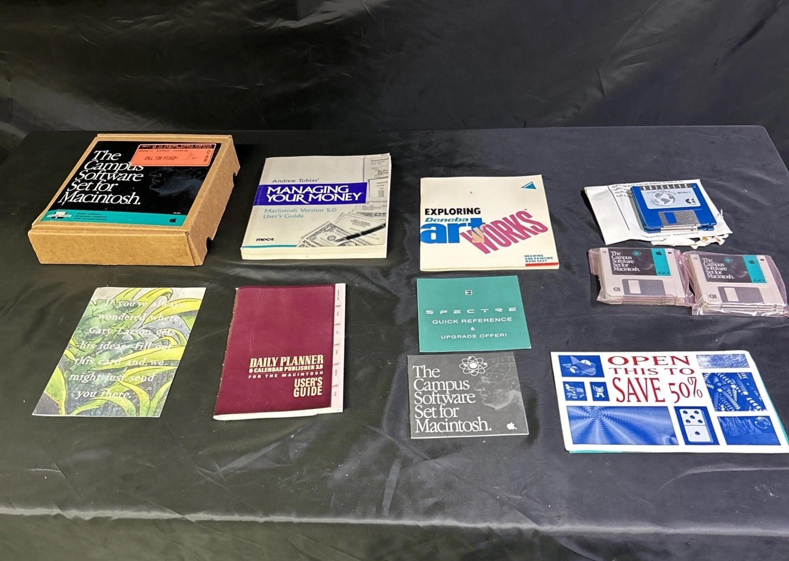 Vintage Campus Software Set Macintosh Diskettes With User Manuals 1993 U Of I