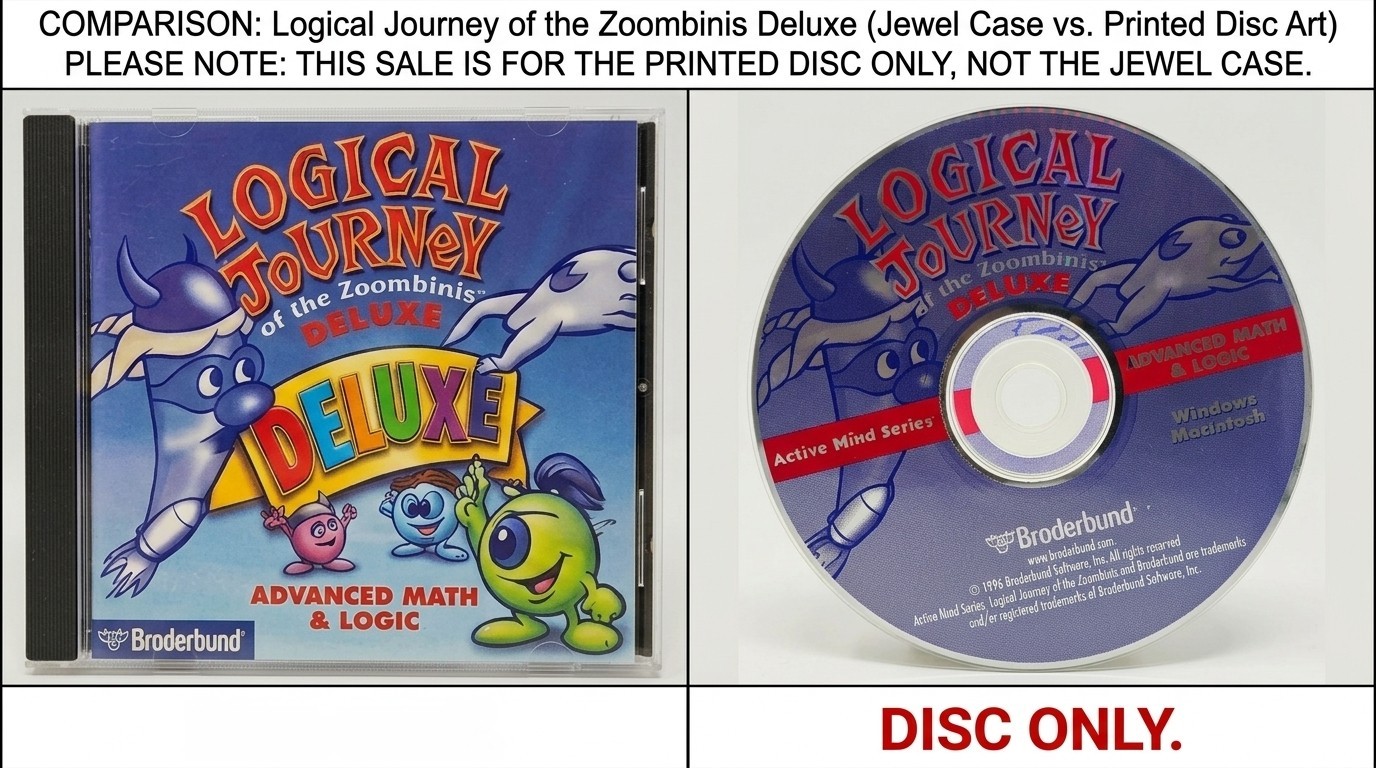Logical Journey of the Zoombinis Deluxe PC Mac 1996 Broderbund Advanced Math...