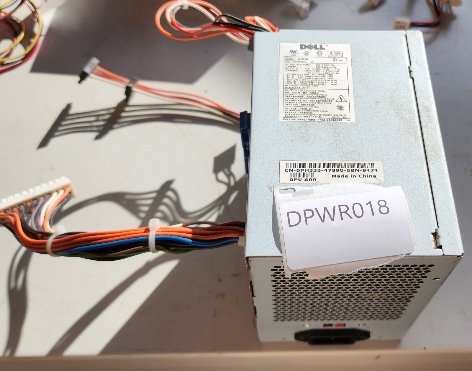 GENUINE DELL PH333 0PH333 H305N-00 HP-P3077F3 305W ATX Model Power Supply Unit