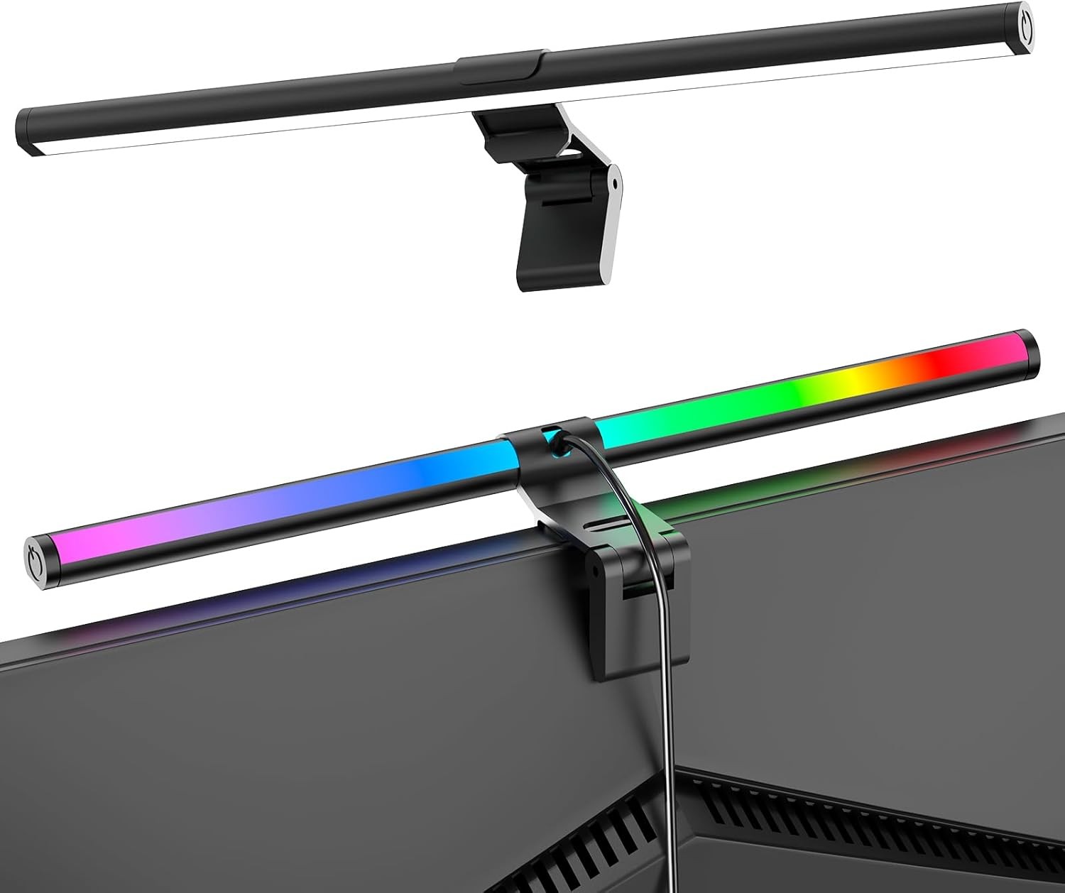 RGB Monitor Light Bar 15.75" USB-C Screen Lamp 9 Modes Eye-Care Dimmable