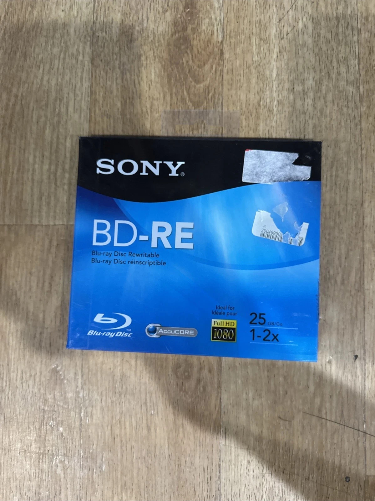 SONY BD-RE 25G BLU-RAY FULL HD 1080 RECORDABLE/REWRITABLE DISC - NEW/SEALED NICE