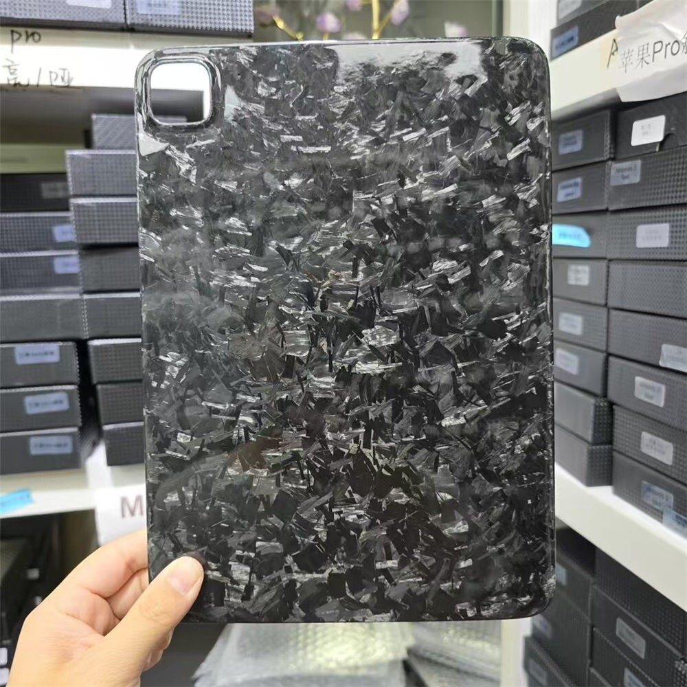 Slim Real Carbon Fiber Case for Apple iPad Pro 11" 13" 2024 Glossy Forged Cover