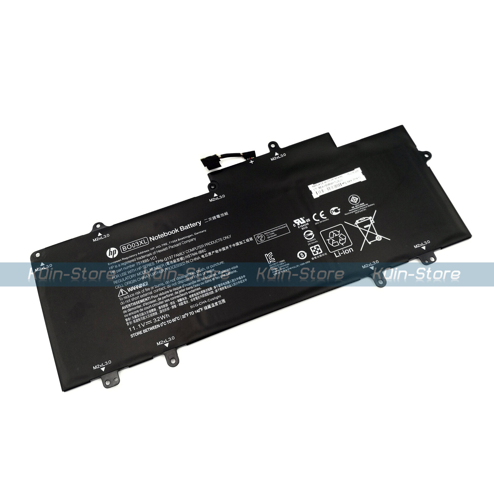 New Genuine BO03XL Battery for HP Chromebook 14 G3 14-x000 751895-1C1 773836-1B1
