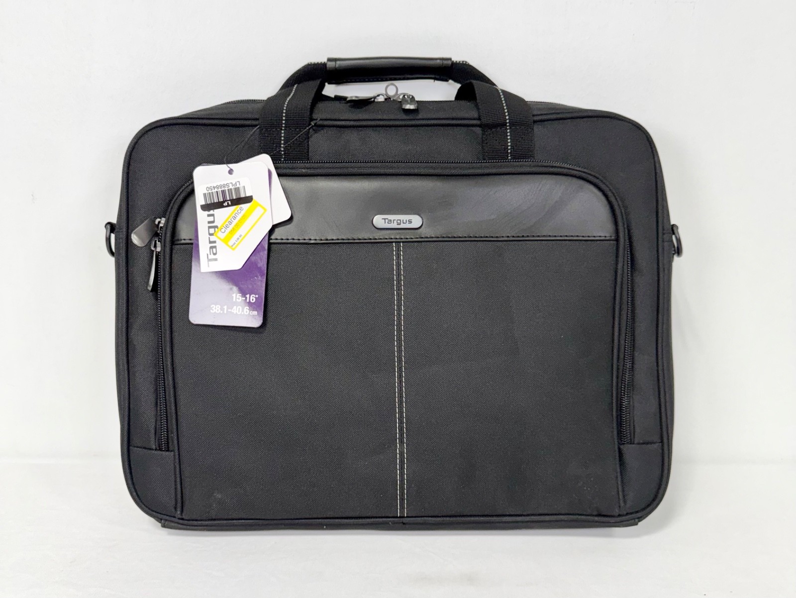 New - Targus 15-16 Inch Slim Lightweight Laptop Bag Briefcase- Black