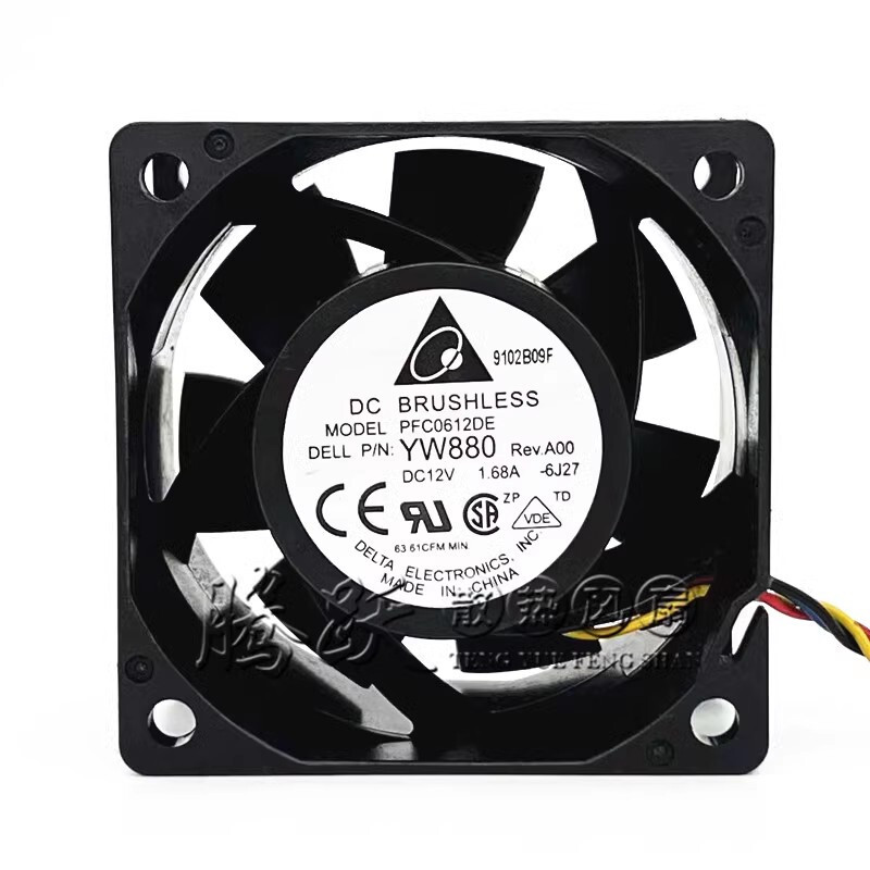 Delta PFC0612DE 6038 12V 1.68A 6CM server cooling fan