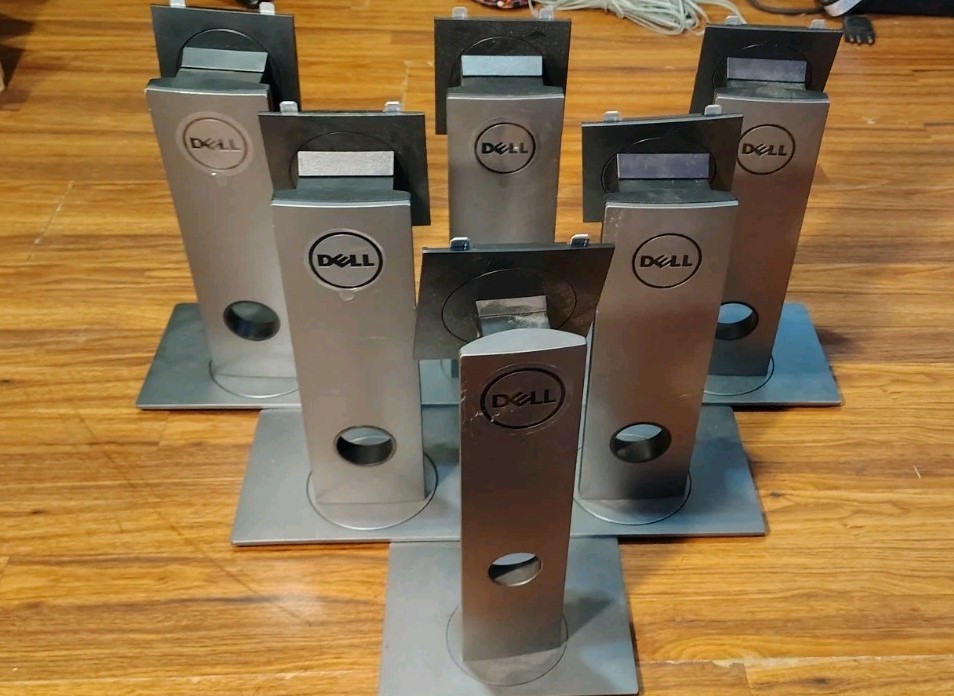 Lot Of 6 Dell PC Monitor Stands P2017H P2108H P2217 3" And 4"