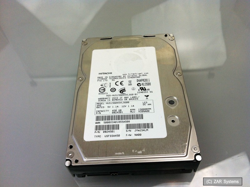 450GB HITACHI HUS156045VLS600 HDD 15K SAS Ultrastar NETAPP 0B24501 Hard Drive