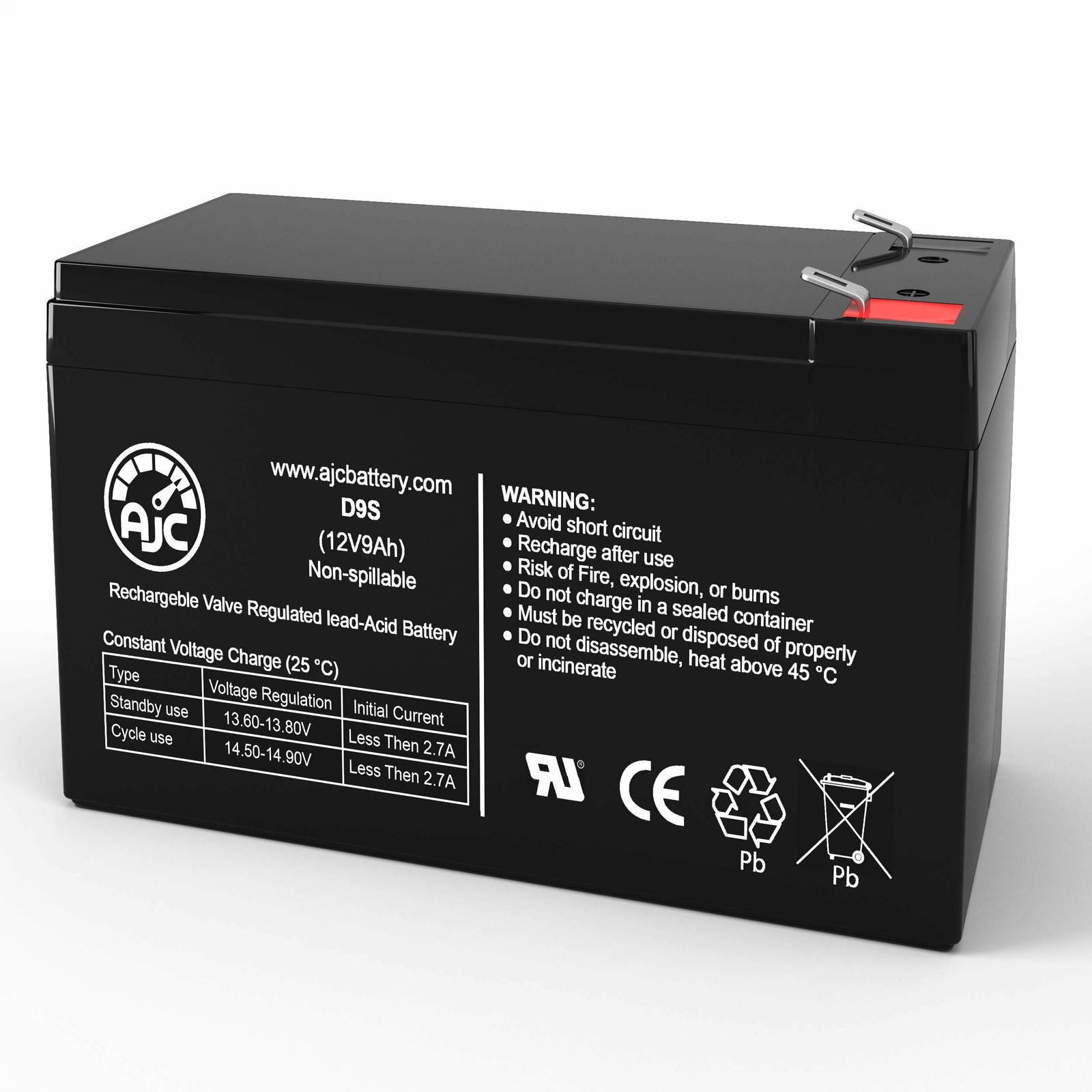 AJC Battery Compatible with CyberPower RB1280X2D 12V 9Ah UPS Battery