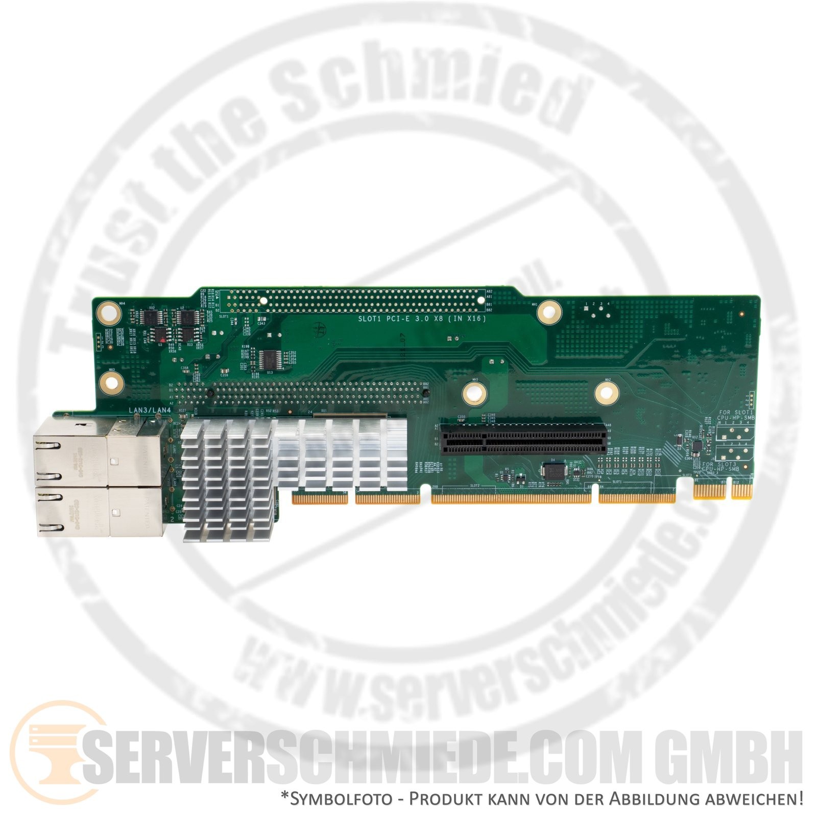 Supermicro 2U Ultra Riser Card 10Gbase-T Intel® X540 4x RJ45 1x PCI-E 3.0 x16 1