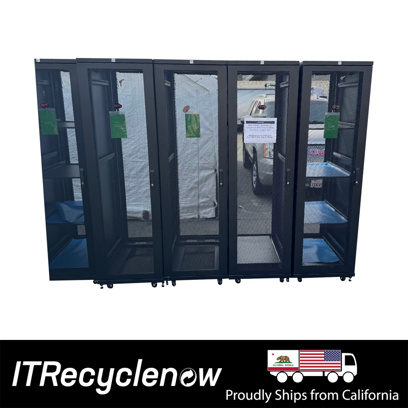 APC NetShelter SV AR2400 42U 19" Server Rack 600x1060mm Black – No Rear Door