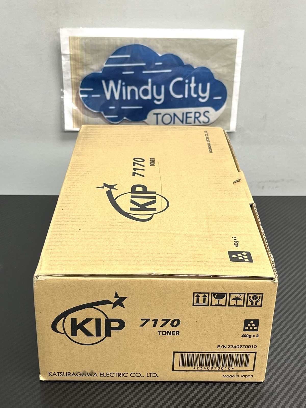 KIP 7170 Z340970010 Black 400gm x 2 Toner cartridges per box Genuine New