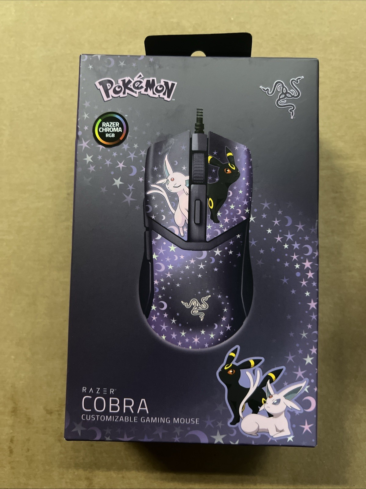 New Razer Cobra Pokemon x Espeon & Umbreon Edition Wired Gaming Mouse