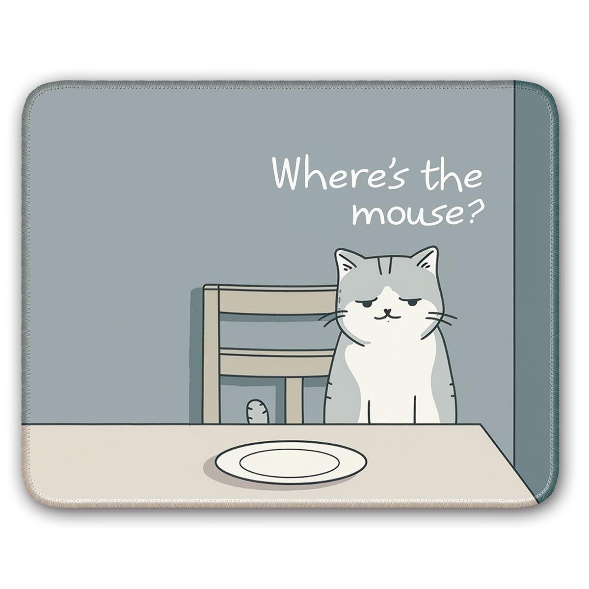 Non-Slip Mouse Pad Gaming Small 26x21cm / 10x8 inch, Cat 01