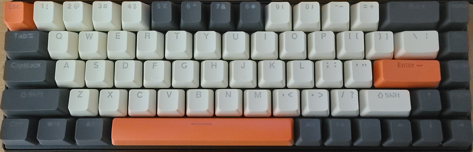 Guiheng Wired Portable 60% RGB LED Thru Lit TM Mechanical Gaming Keyboard