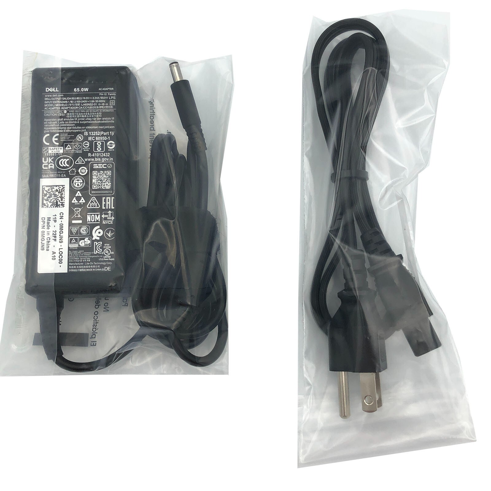 NEW Genuine Dell 65W AC Adapter 4.5mm For Inspiron 13 14 15 0MGJN9 PA-1650-02D4