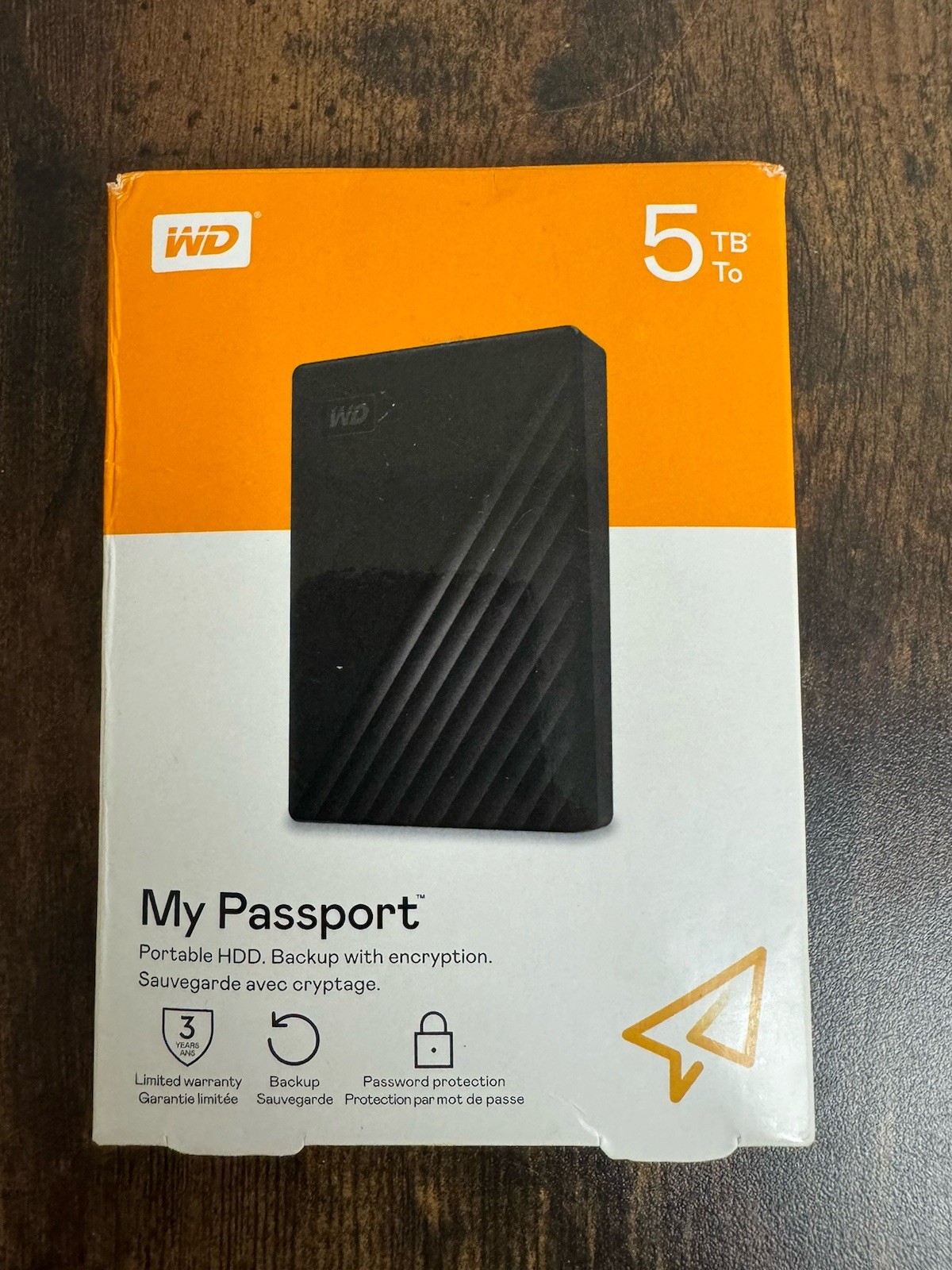 Western Digital My Passport 5TB Portable External Hard Drive Hdd WD