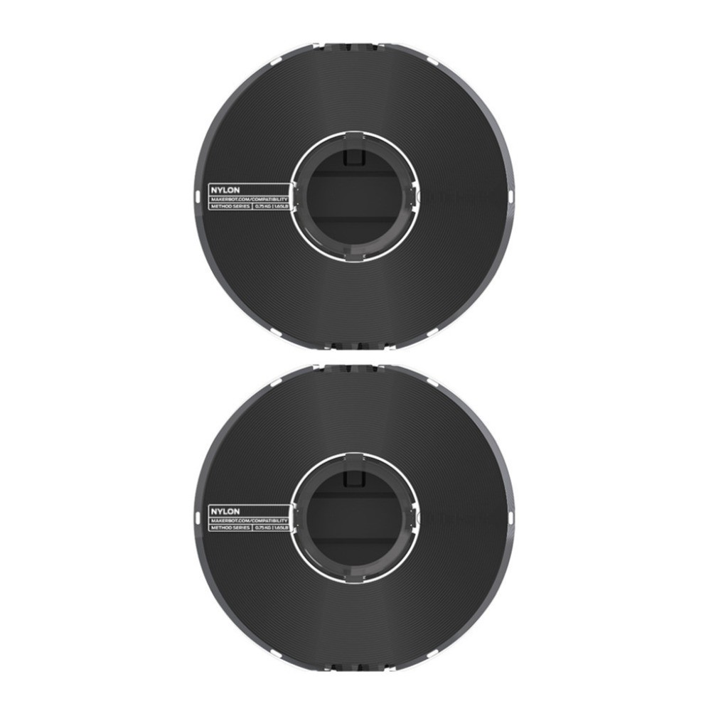 MakerBot Nylon Filament Spool for Method 3D Printer 1.54lb 2 Pack (Black)