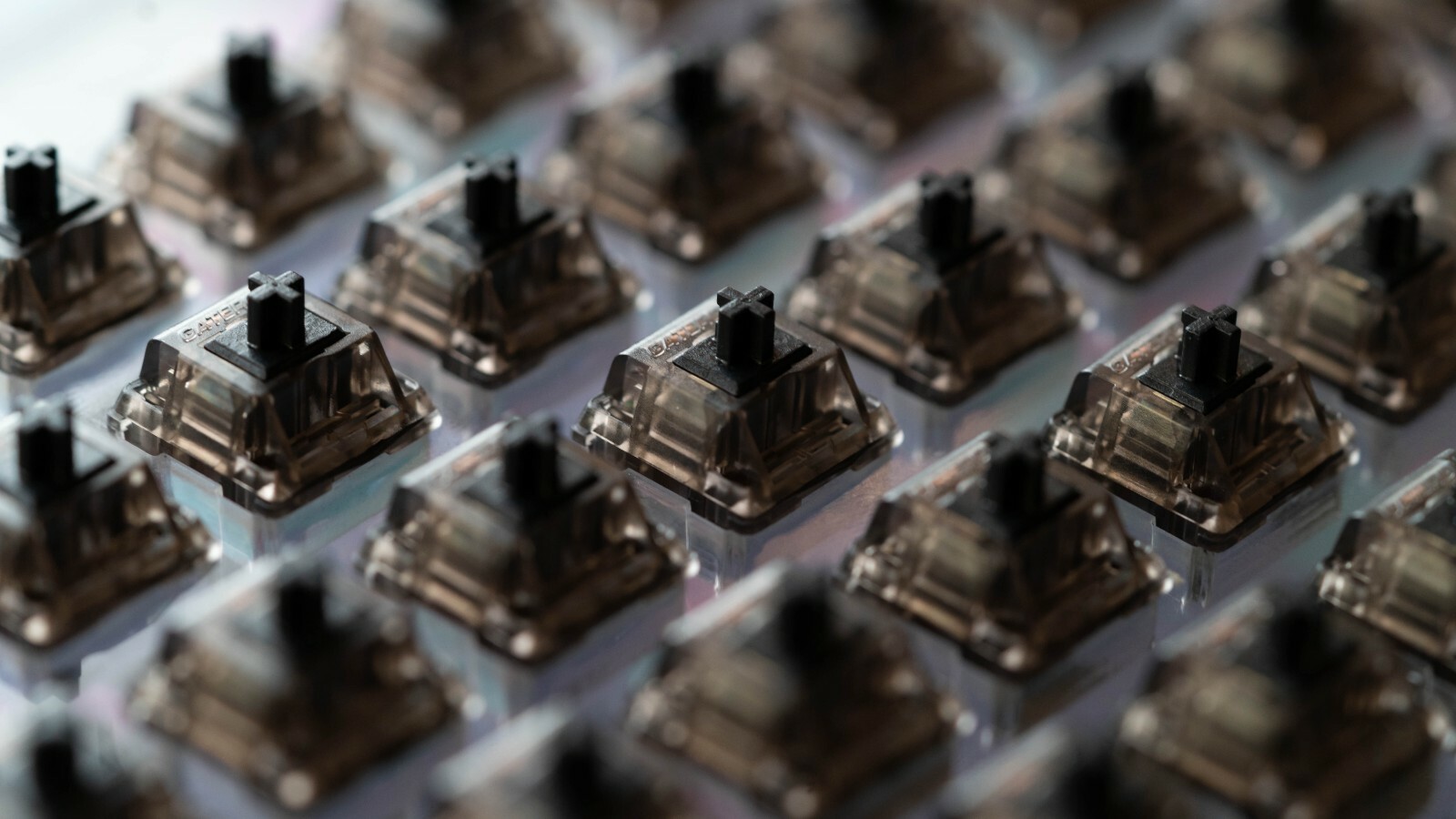 Hand Lubed and Filmed Gateron Ink Black V2 Linear Switches (70 Count)