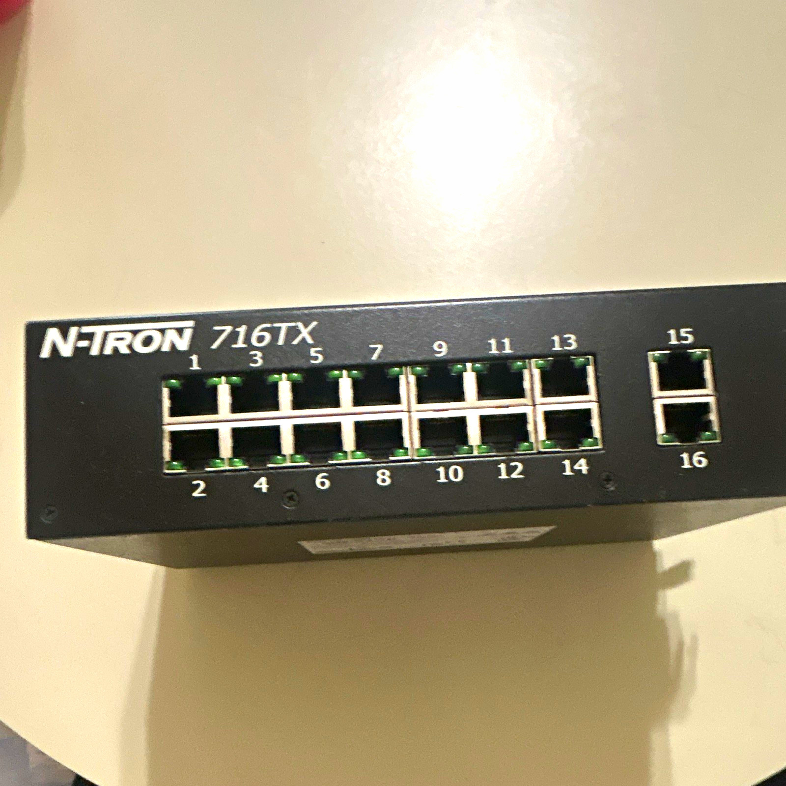N-TRON 716TX 16-Port 100Mbps Unmanaged Fast Ethernet Rack Switch 700 Series