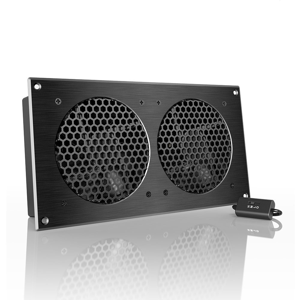 AIRPLATE S7 12" AV Cabinet Cooling Fan 104 CFM Speed Controller