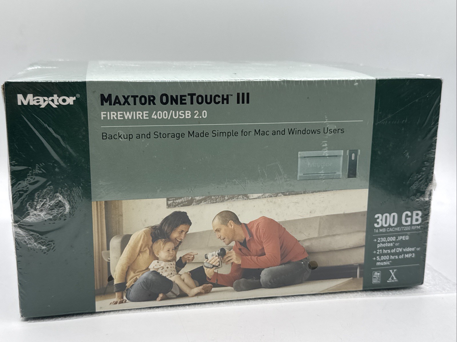 Maxtor Seagate OneTouch III - 300GB External USB 2.0/Firewire 400 Hard Drive