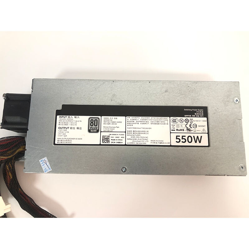 For Dell AC550E-S0 4XX1H 0J6J6M 550W PSU Server Power Supply