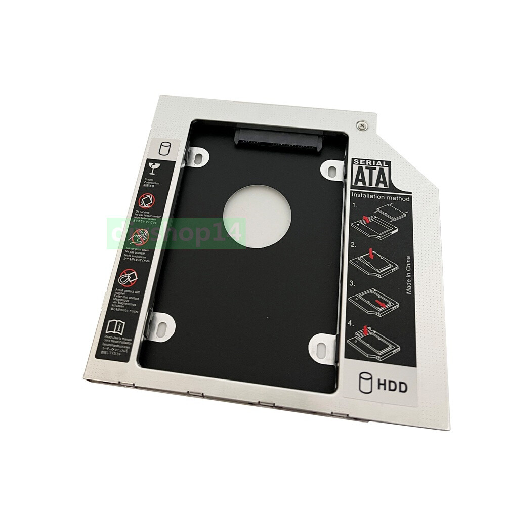 SATA 2nd Hard Drive SSD HDD HD Caddy Adapter for Lenovo IdeaPad Y500 Y500N Y510P