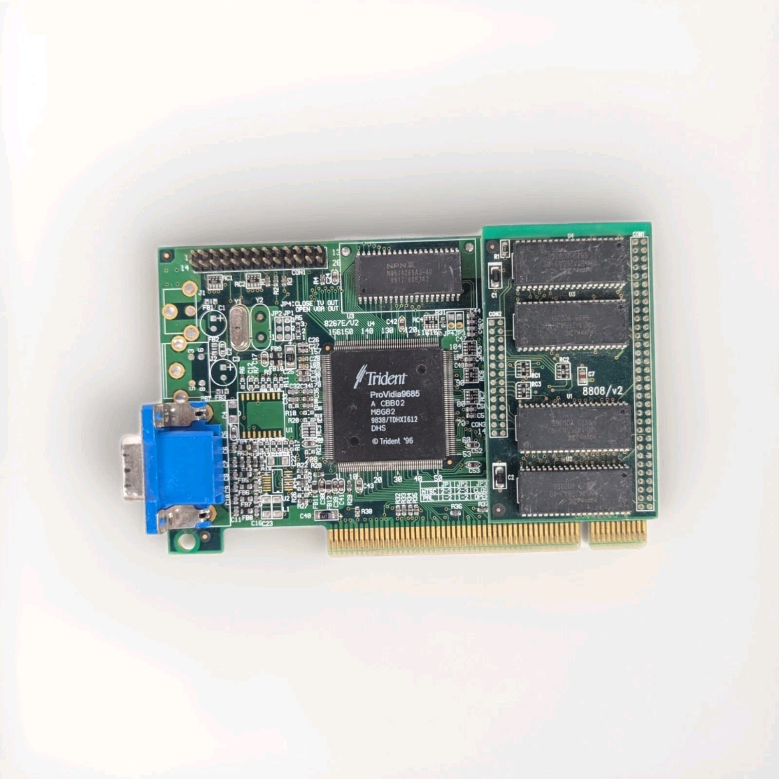 Vintage 4MB JATON Trident VGA PCI Express Video Graphics Card TVGA9685PCI PC
