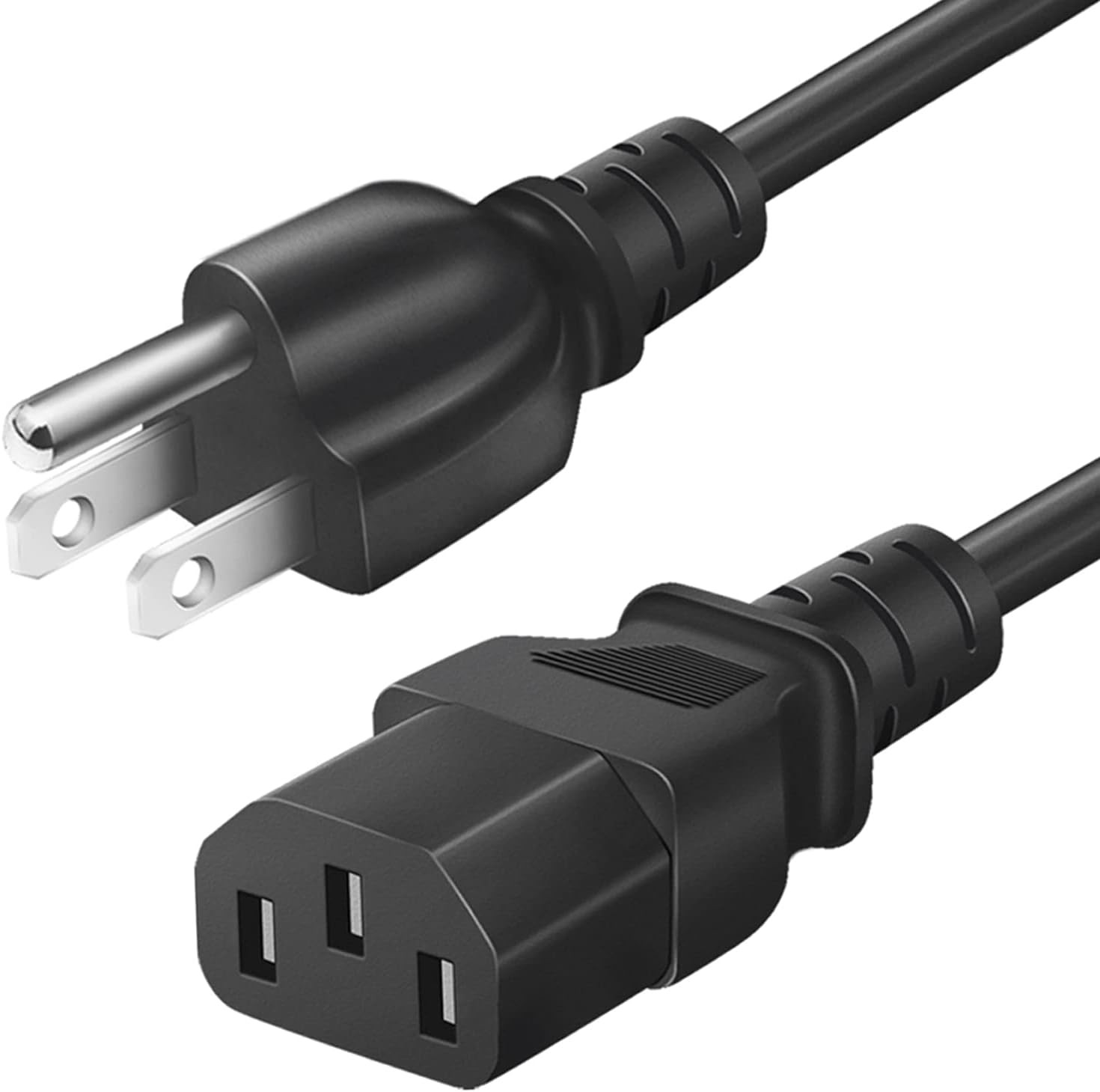 6 FT 3‑Prong IEC C13 AC Cord for Party Speaker Guitar Amp Power Station