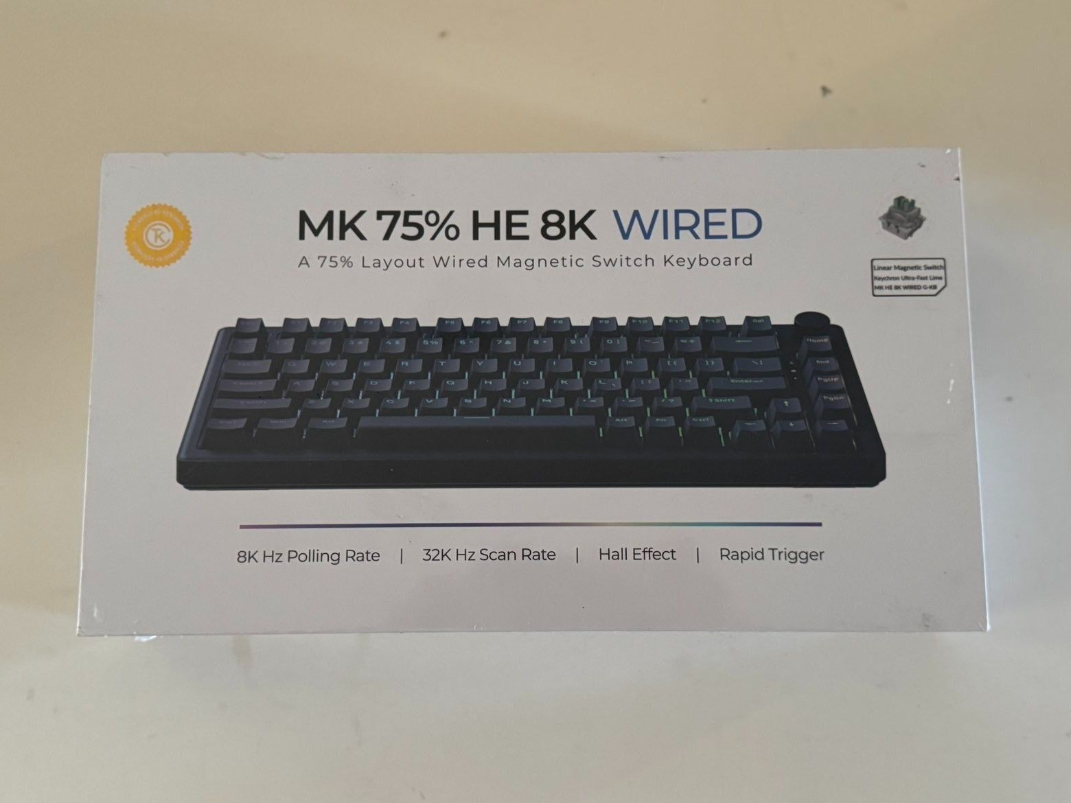 MK 75 HE 8k Wired Keyboard, by Inland/ Keychron Brand New