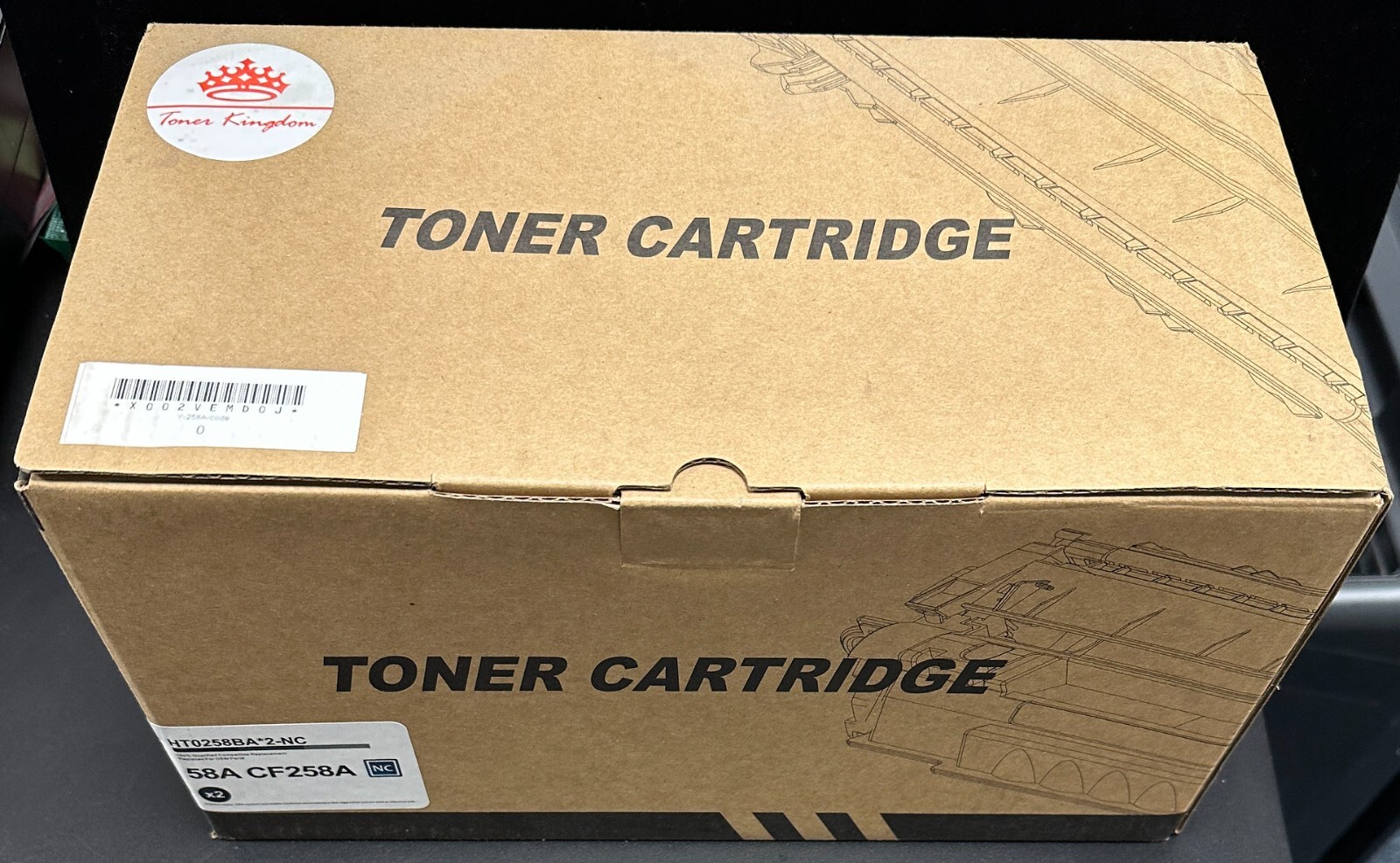 Printer Cartridge - HP CF258A 58A Toner Cartridge - 2 Pack, New in Box