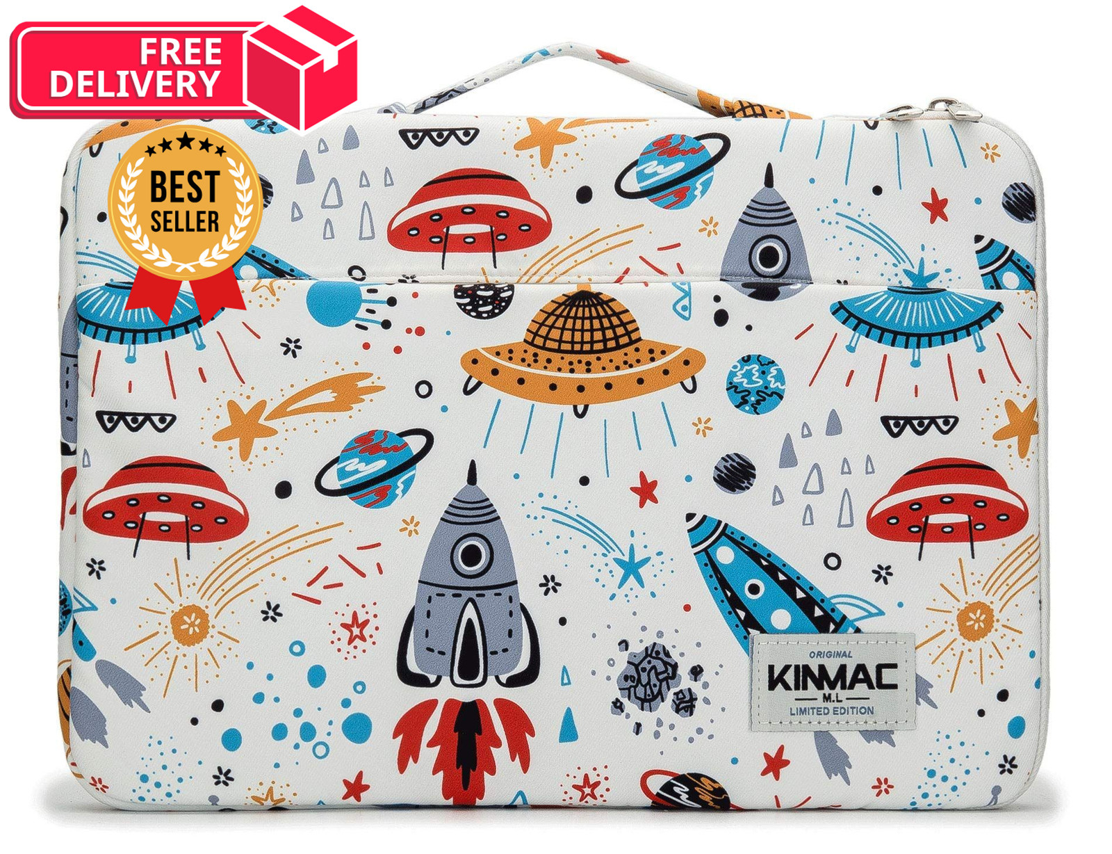 Kinmac 360° Protective Water Resistant Laptop 13.5 inch-14 inch, Spaceship