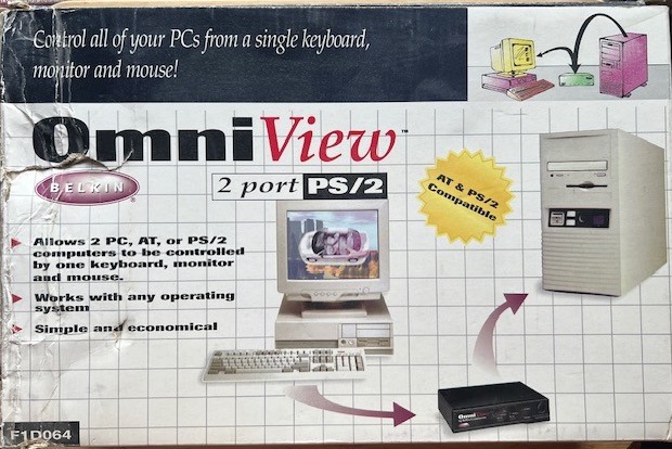 Belkin F1D064 OmniView 2 Port PS/2 F1D064: control 2 systems from 1 console
