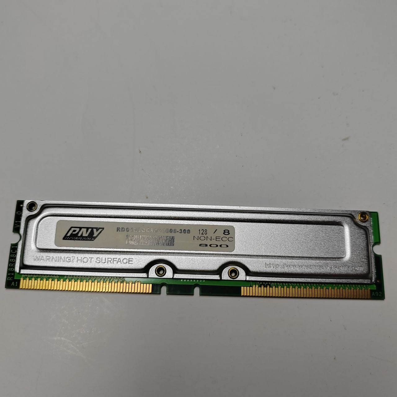 PNY Samsung 128MB PC800 RDRAM RIMM Non-ECC 800MHz Memory RAM Module Vintage