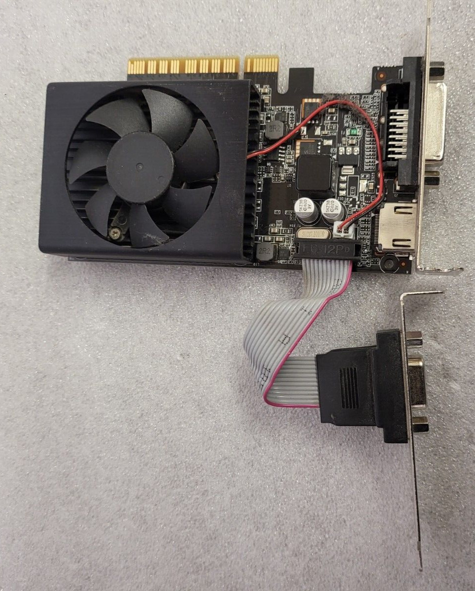 PNY GeForce GT 710 2GB GDDR5 Low Profile Video Graphics Card HDMI / DVI TESTED