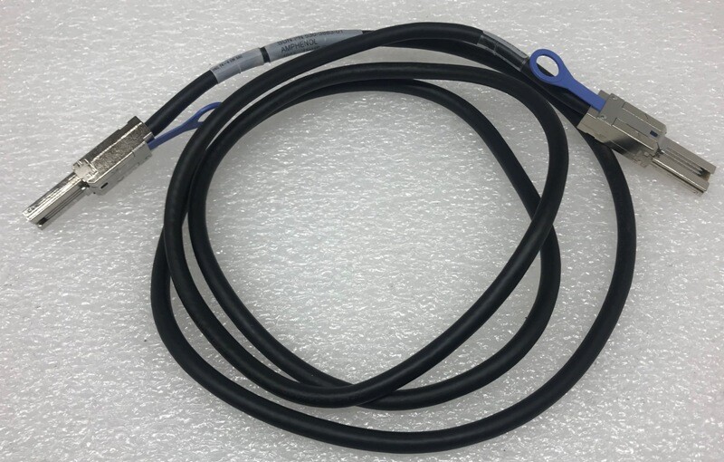 Lot of 2x 530-3883-01 Sun Amphenol SAS SFF-8008 Male-Male 2 Meter Network Cable