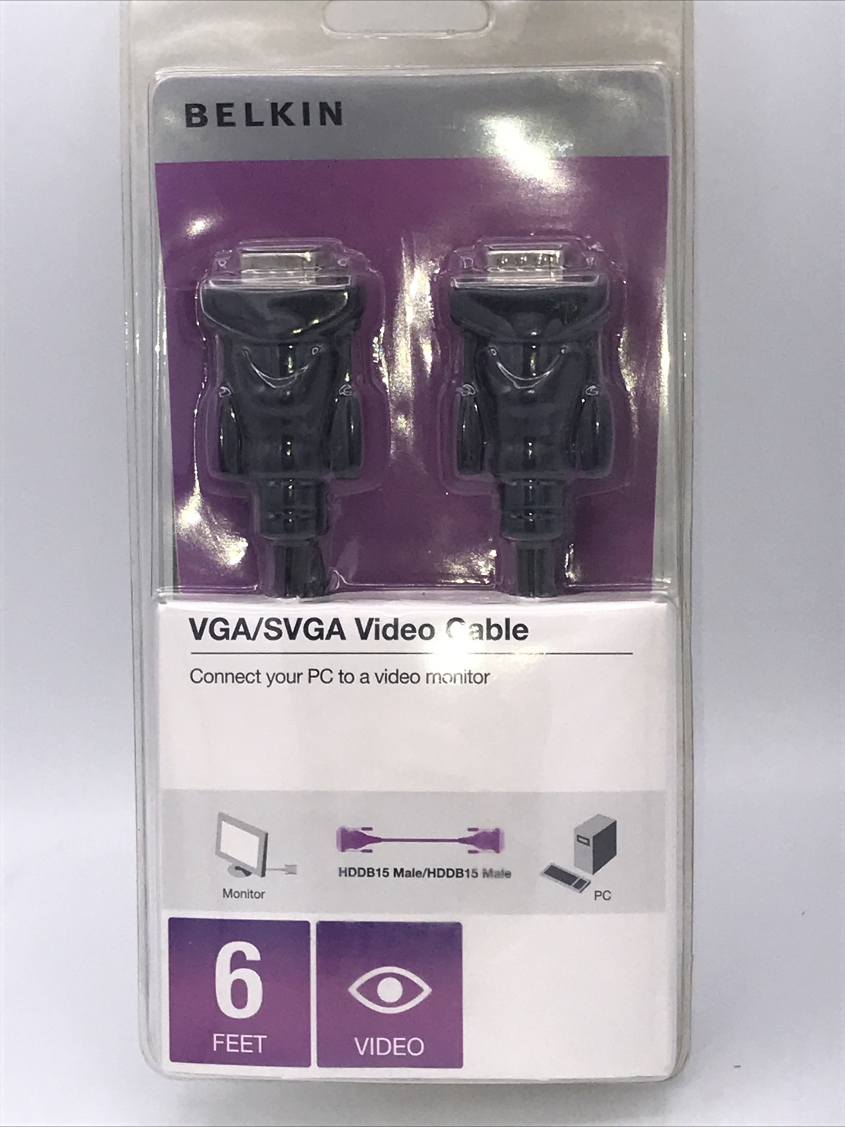 NIP Belkin VGA/SVGA Video Cable 6 Feet 
