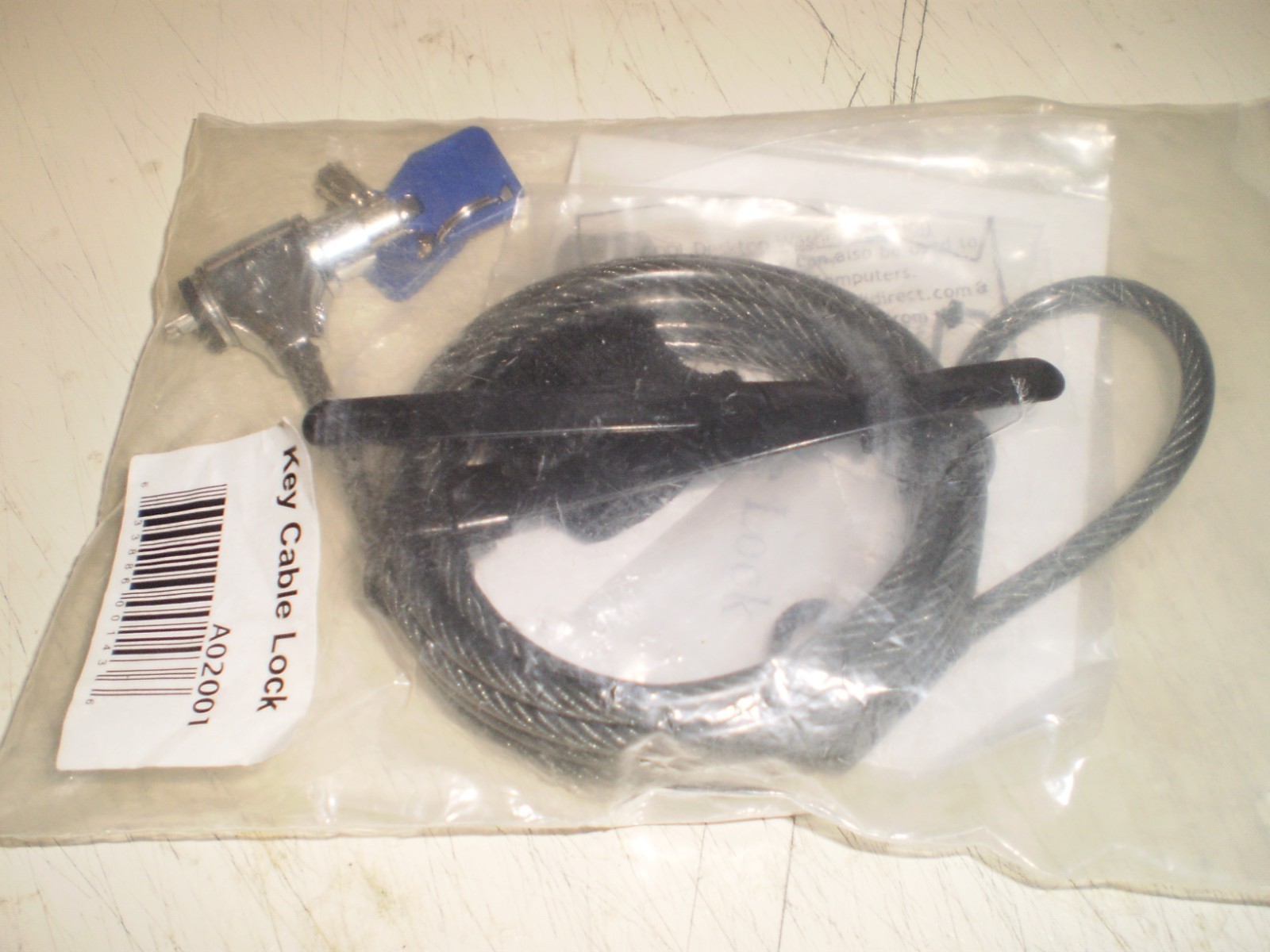 NEW - CODI A02001 Security Laptop Key Cable Lock
