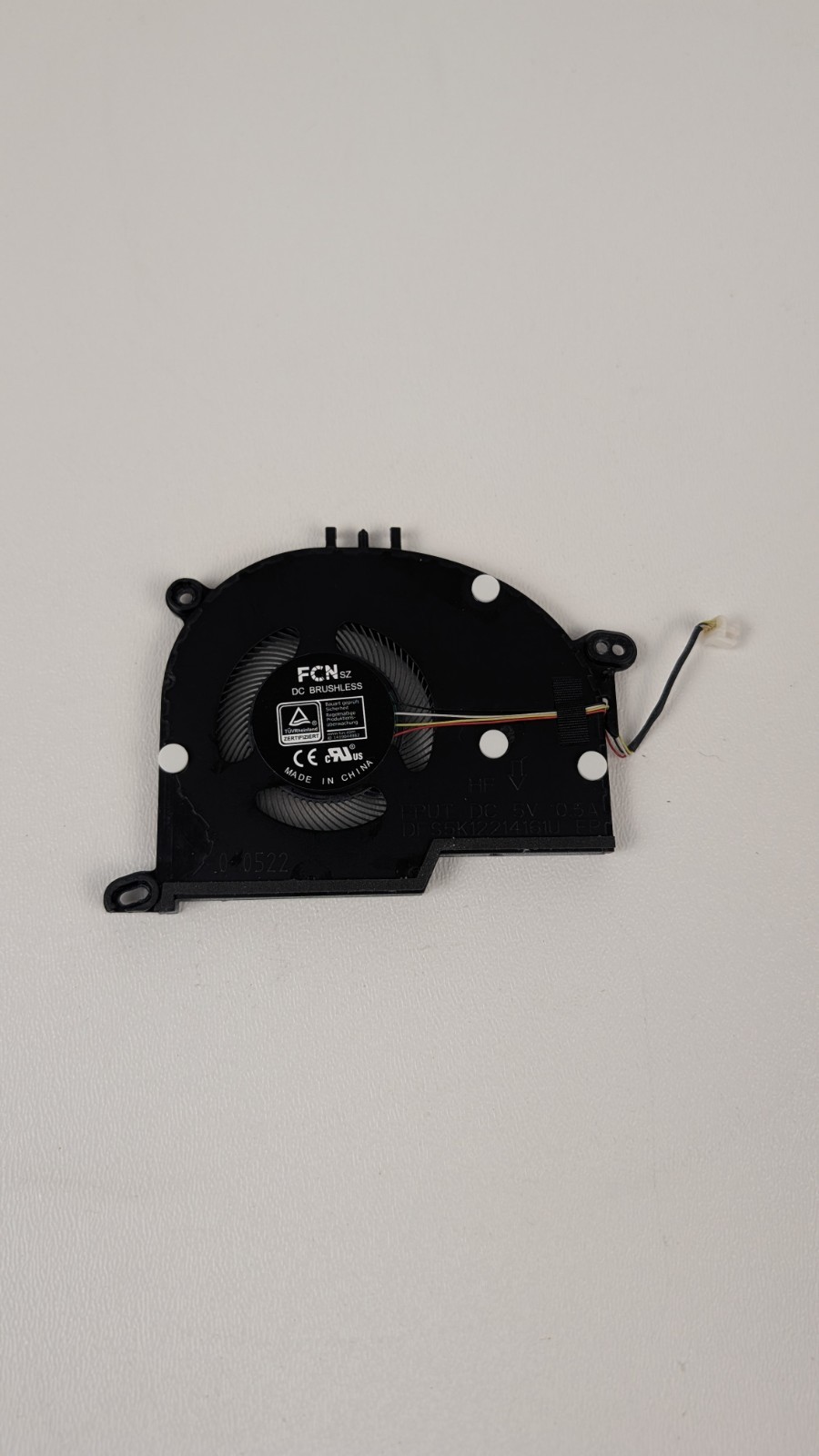 LG Gram CPU Fan DFS5K12214161U – Fits 14ZB90Q 14/15/16/17 Gram Models – DC5V 0.5