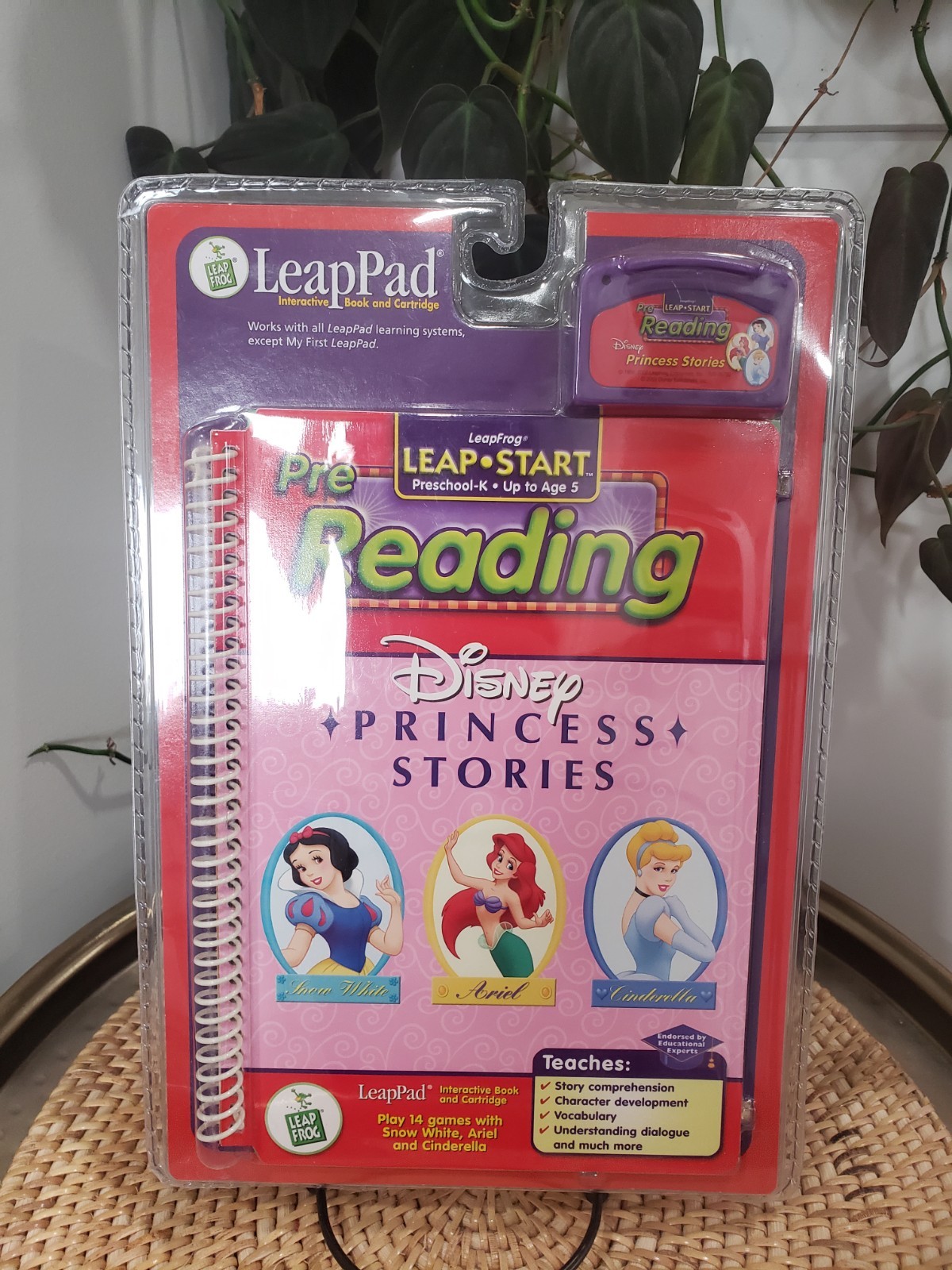 VTG Leap Frog Leap Start Pre Reading Disney Princess Stories Book Cartridge New 