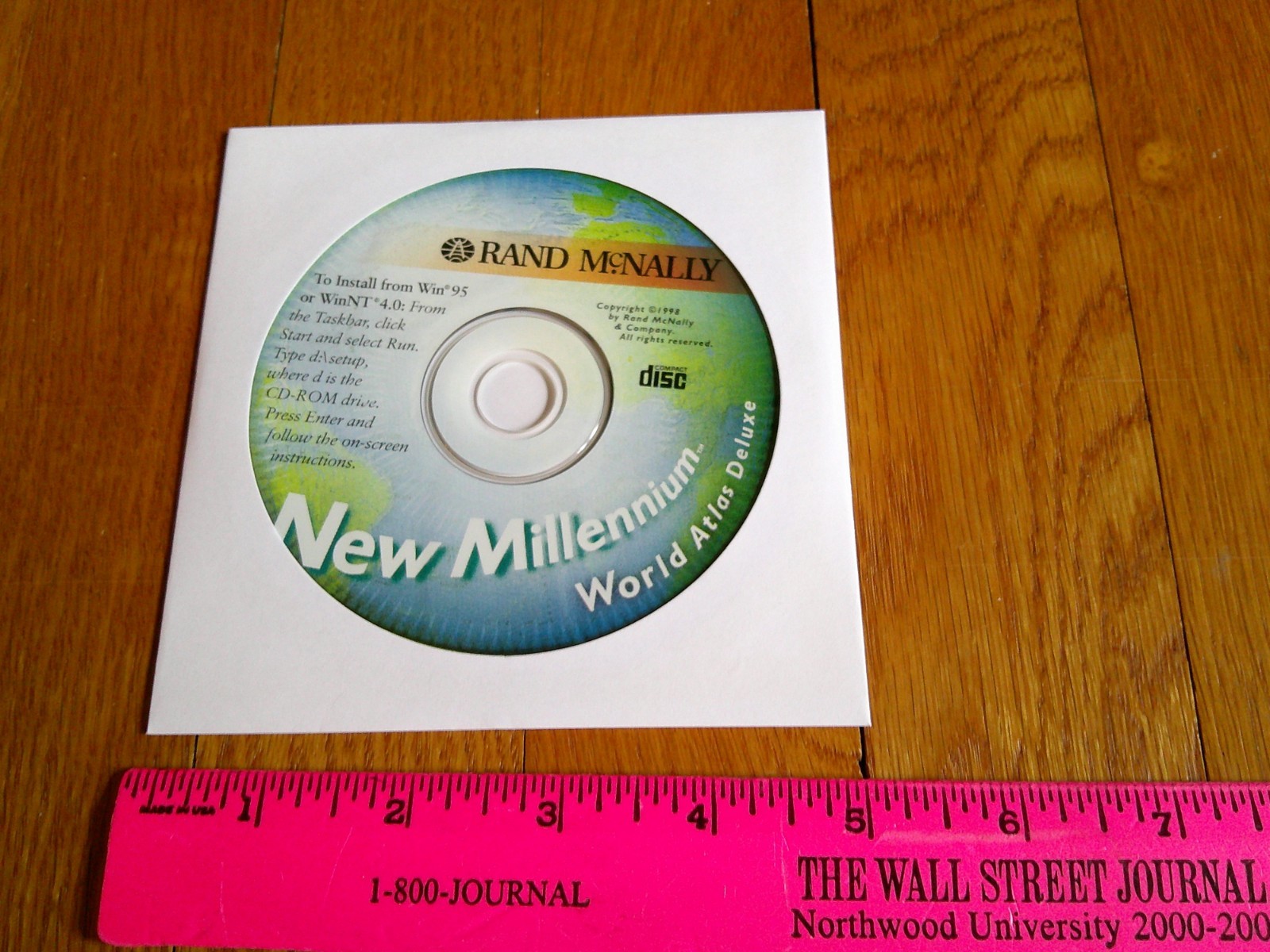 Rand McNally New Millennium world Atlas Deluxe 1998 Cd-Rom 