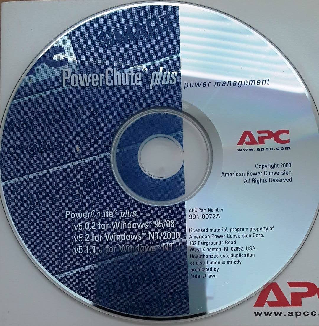 APC PowerChute Plus Power Management Software Version 5 for Windows